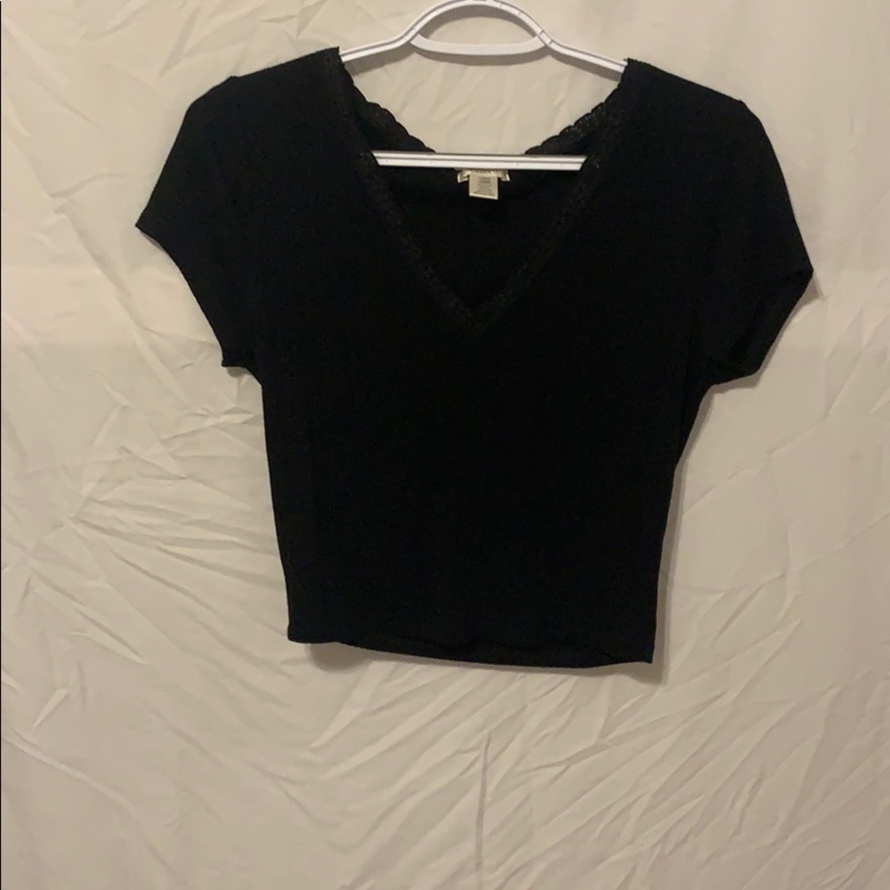 Bozzolo black crop top